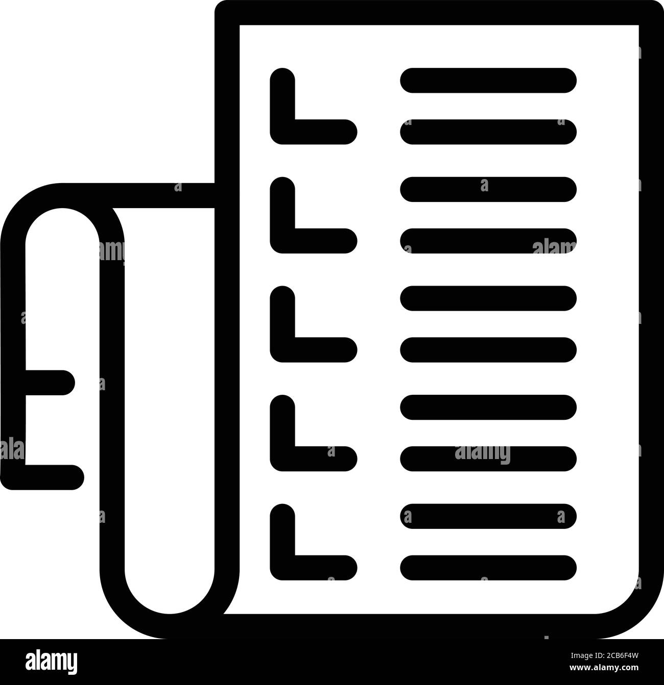 Icône de plan de cours, style de contour Illustration de Vecteur