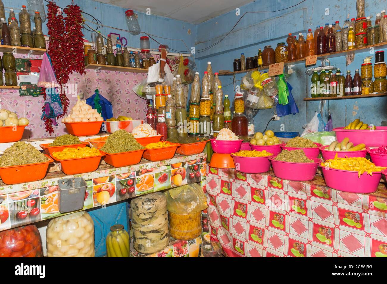 Dezerter Bazaar, Spice cale, Tbilissi, Géorgie, Caucase, Moyen-Orient, Asie Banque D'Images