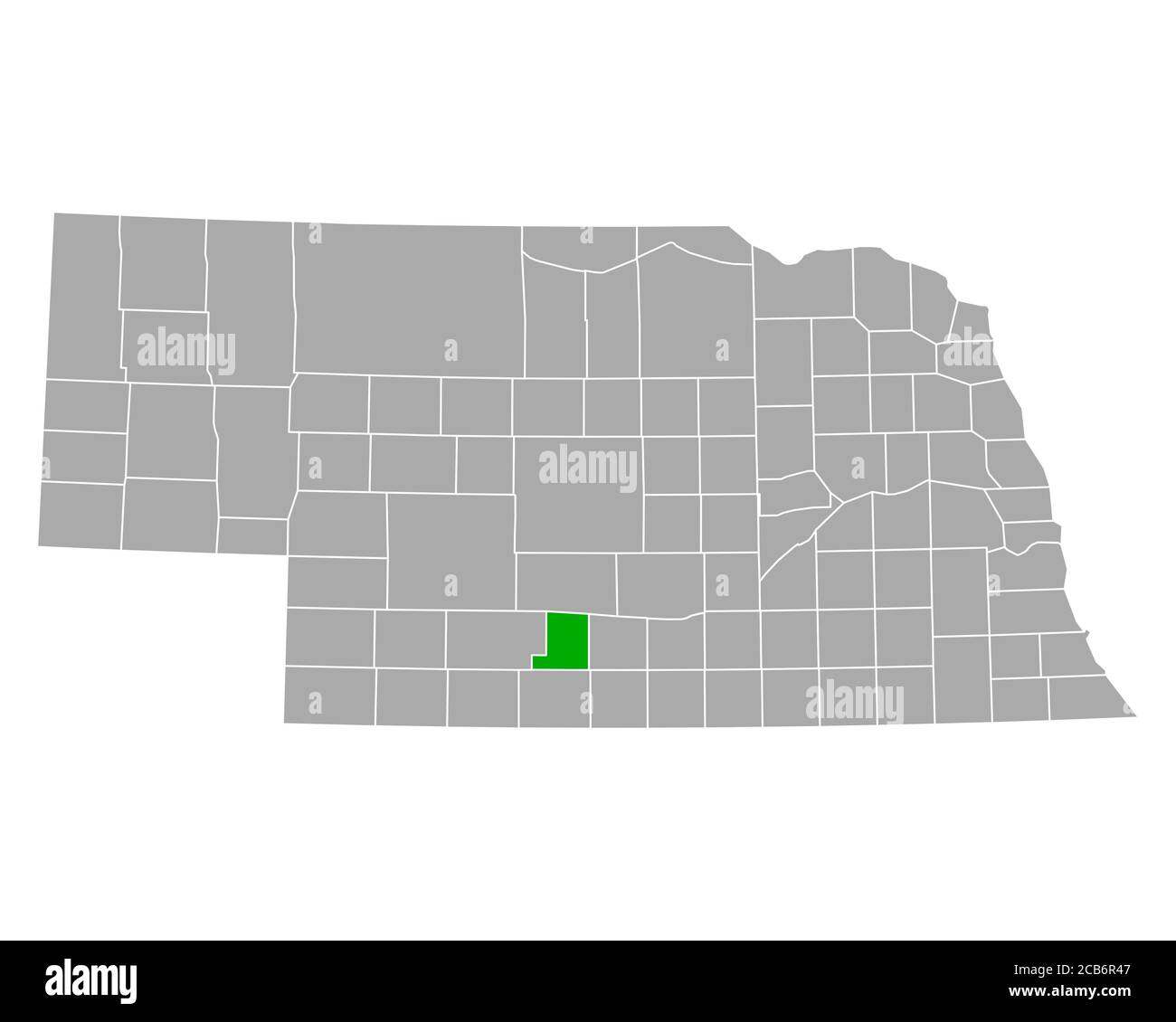 Carte de Gosper dans le Nebraska Banque D'Images