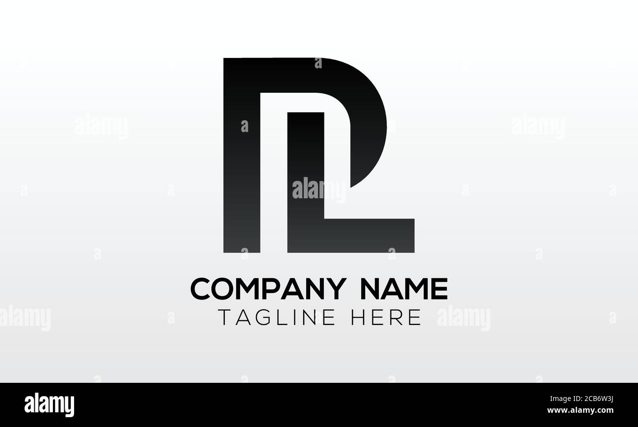 Logo lettre PL initial avec modèle vectoriel de typographie professionnelle moderne créative. Vecteur du logo Creative Letter PL. Illustration de Vecteur