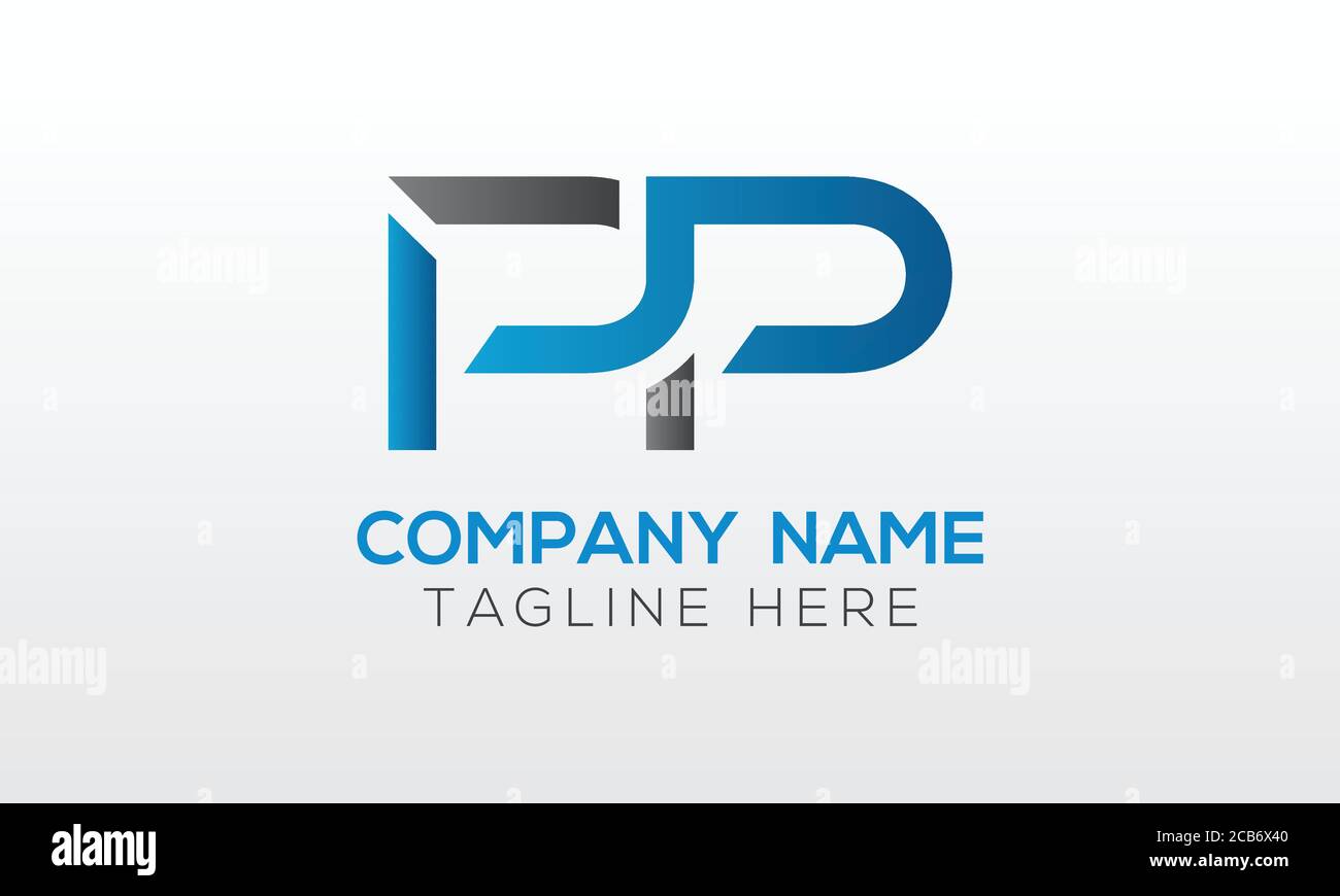 Logo de lettre PP initial avec modèle vectoriel de typographie professionnelle moderne créative. Vecteur de logo Creative Letter PP. Illustration de Vecteur