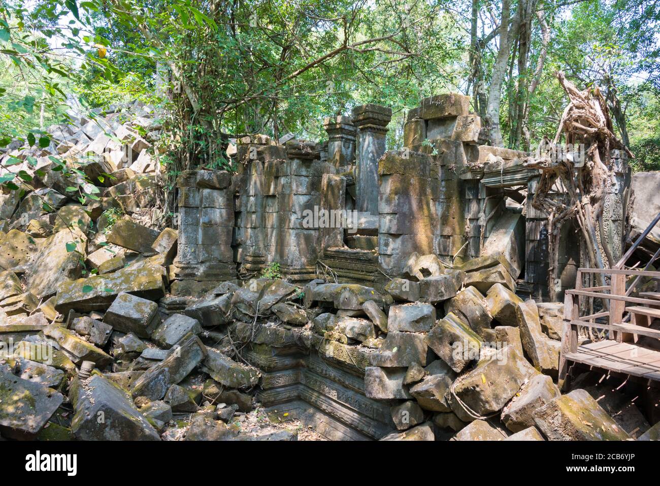 Siem Reap, Cambodge - Beng Mealea à Siem Reap, Cambodge. Il fait partie du site du patrimoine mondial d'Angkor. Banque D'Images