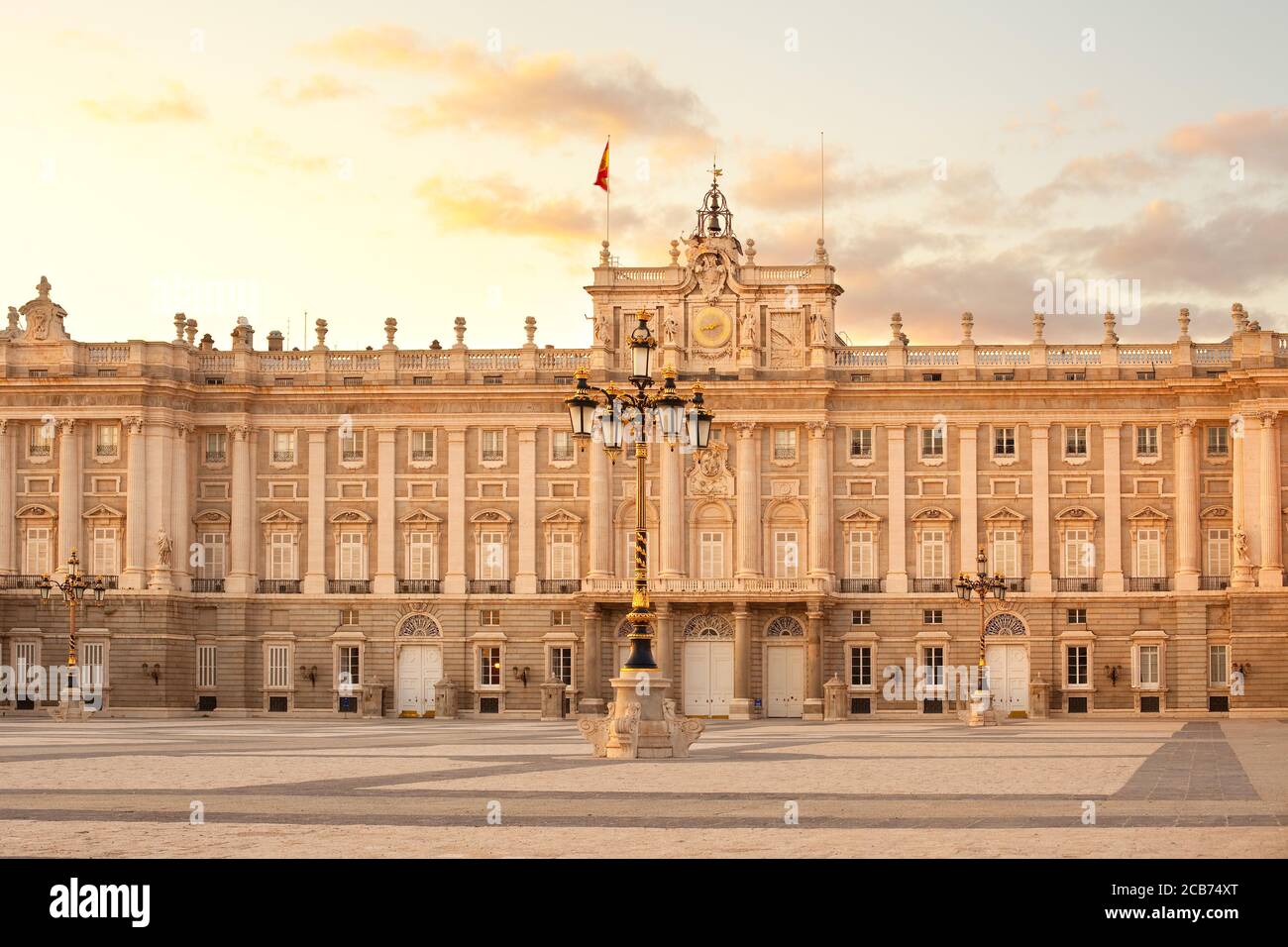 Palacio Real (Palais Royal) à la Plaza de Oriente, à Madrid, Espagne Banque D'Images