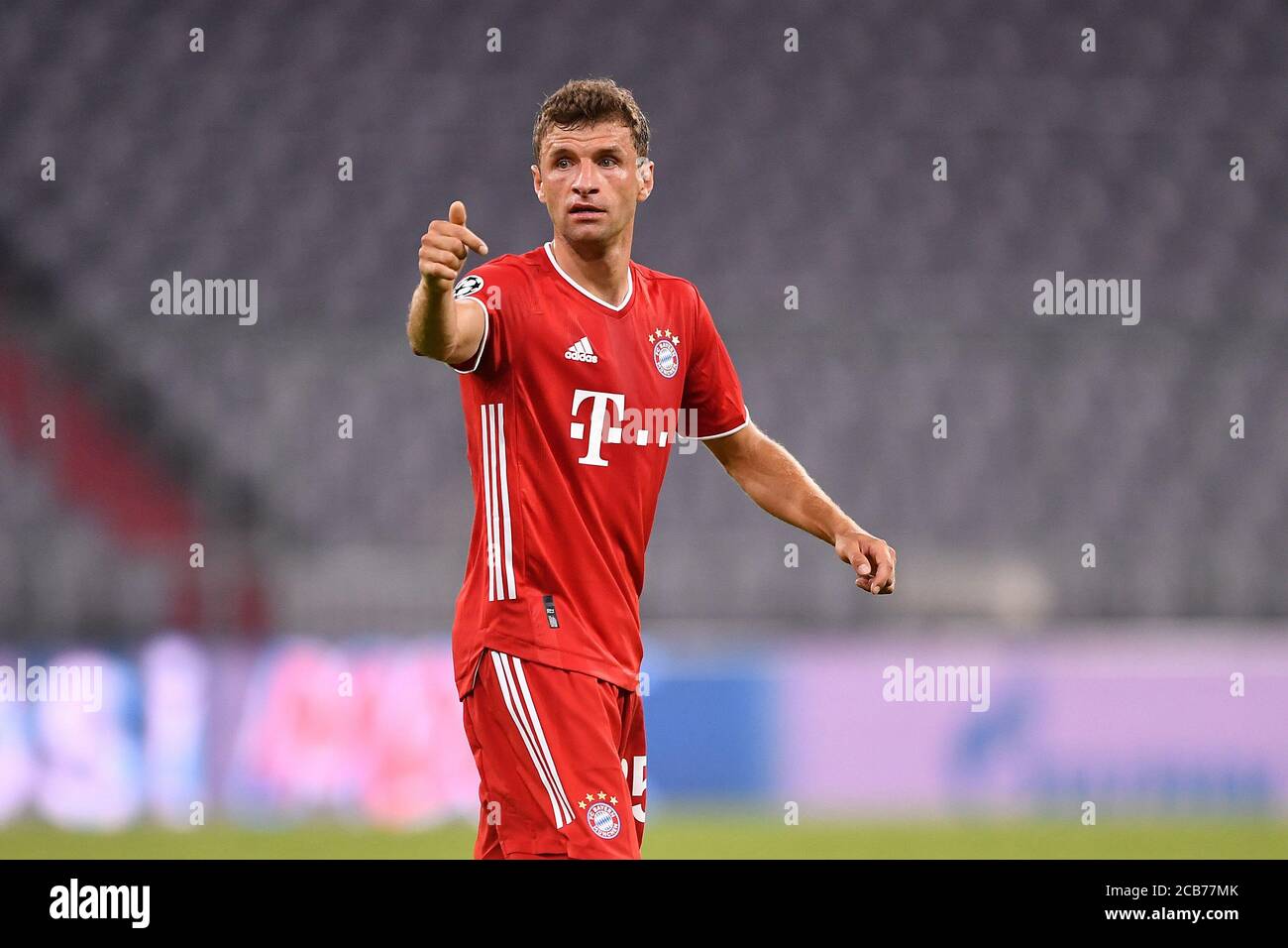 FILO football: 08.08.2020 FC Bayern Munich, Muenchen - FC Chelsea Thomas Mueller (Bayern), Muller Preiss / Witters / Pool / via / firosportphoto | utilisation dans le monde entier Banque D'Images