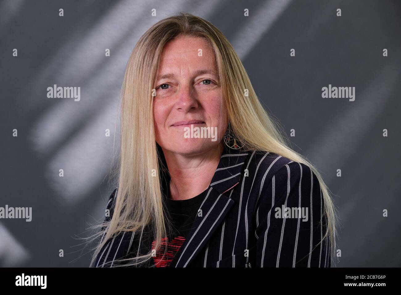 La romancière britannique Nicola Upson assiste à un photocall à Édimbourg Festival international du livre 2018 Banque D'Images