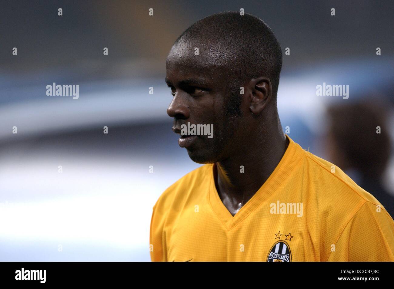 Turin Italie, 17 septembre 2003, Stade « Delle Alpi », UEFA Champions League 2003/2004, FC Juventus- SK Galatasaray: Lilian Thuram avant le match Banque D'Images