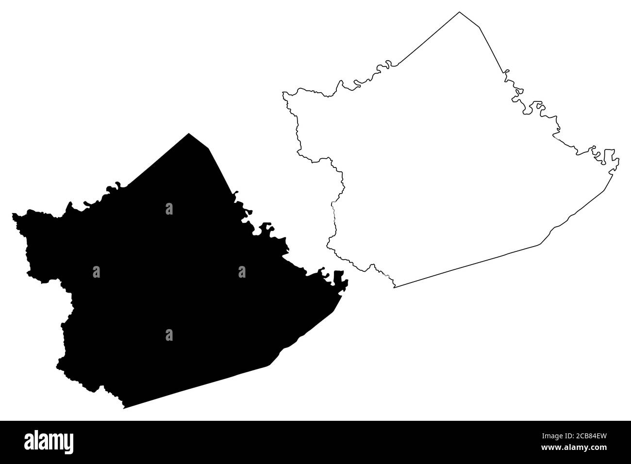 Bourbon County, Kentucky (comté des États-Unis, États-Unis d'Amérique, États-Unis, États-Unis) carte illustration vectorielle, scribble sketch carte Bourbon Illustration de Vecteur