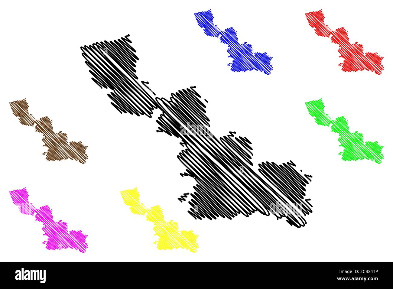 Département du Nord (France, République française, hauts-de-France) carte illustration vectorielle, croquis à tracer carte du Nord Illustration de Vecteur