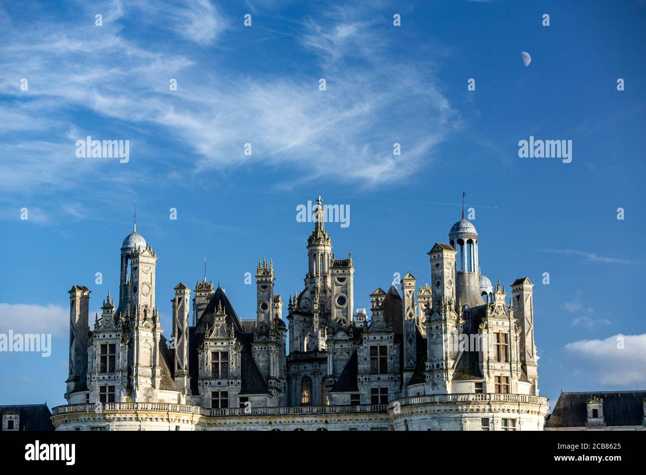 Château de Chambord, Chambord, Loir-et-cher, France, Banque D'Images