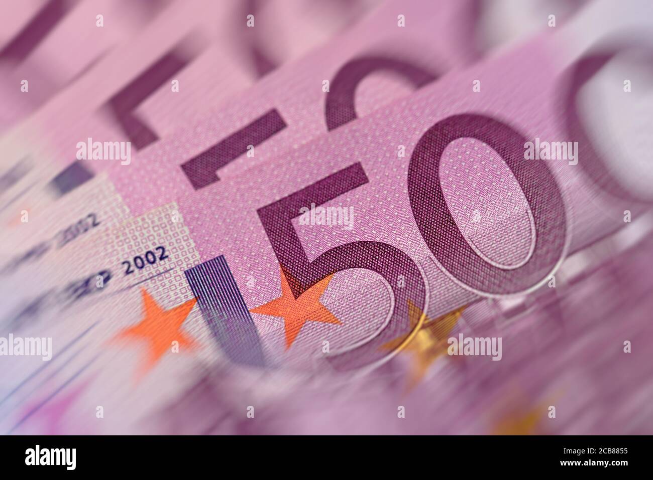 Beaucoup de cinq cents billets en euros en gros plan Banque D'Images