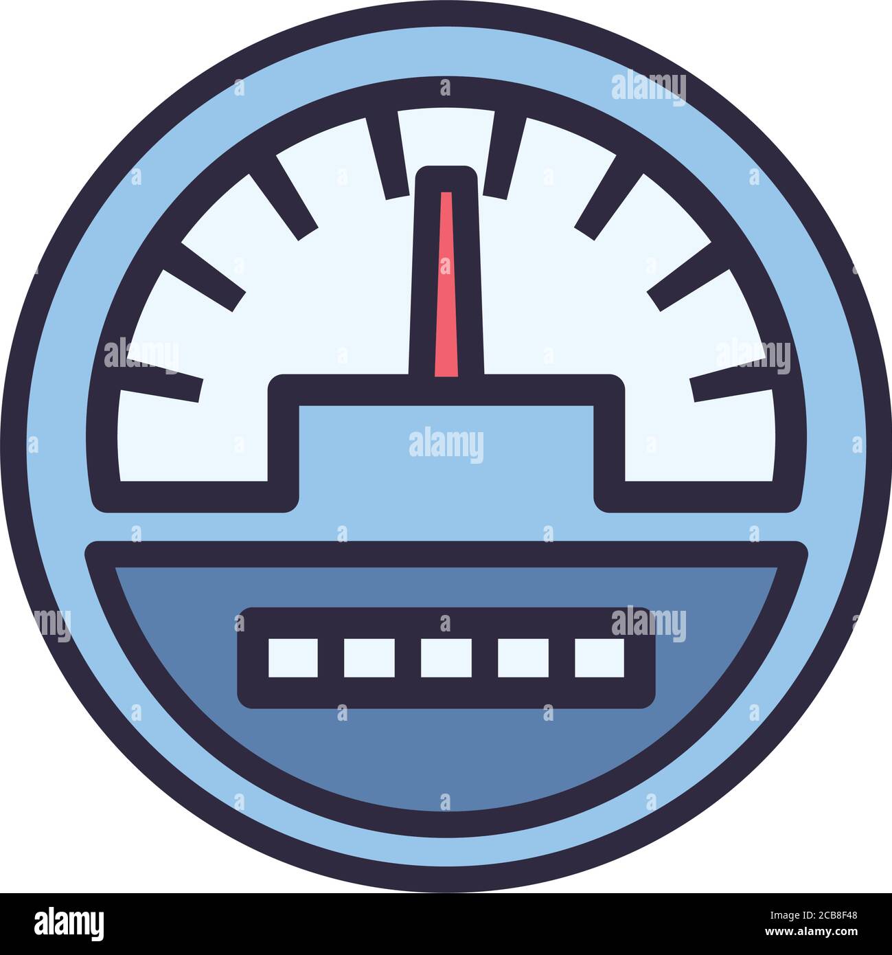 Design de l'icône de la ligne de jauge et du style de remplissage de la voiture, service de réparation et illustration du vecteur de thème véhicule Illustration de Vecteur