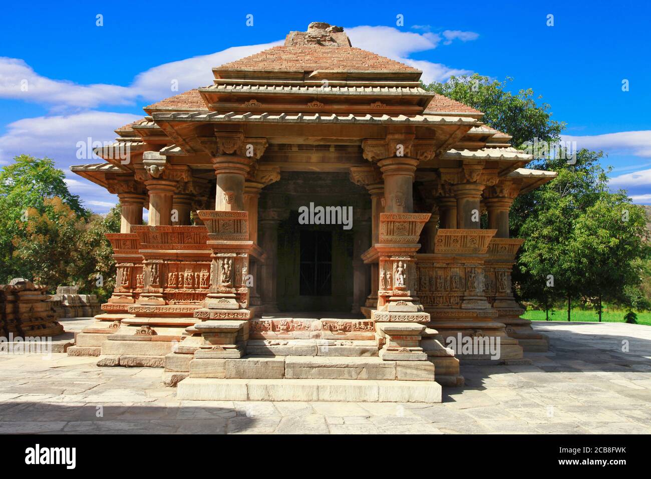 Temple Sahastra Bahu (SAS-Bahu) à Nagda, Udaipur, Rajasthan, Inde. Banque D'Images