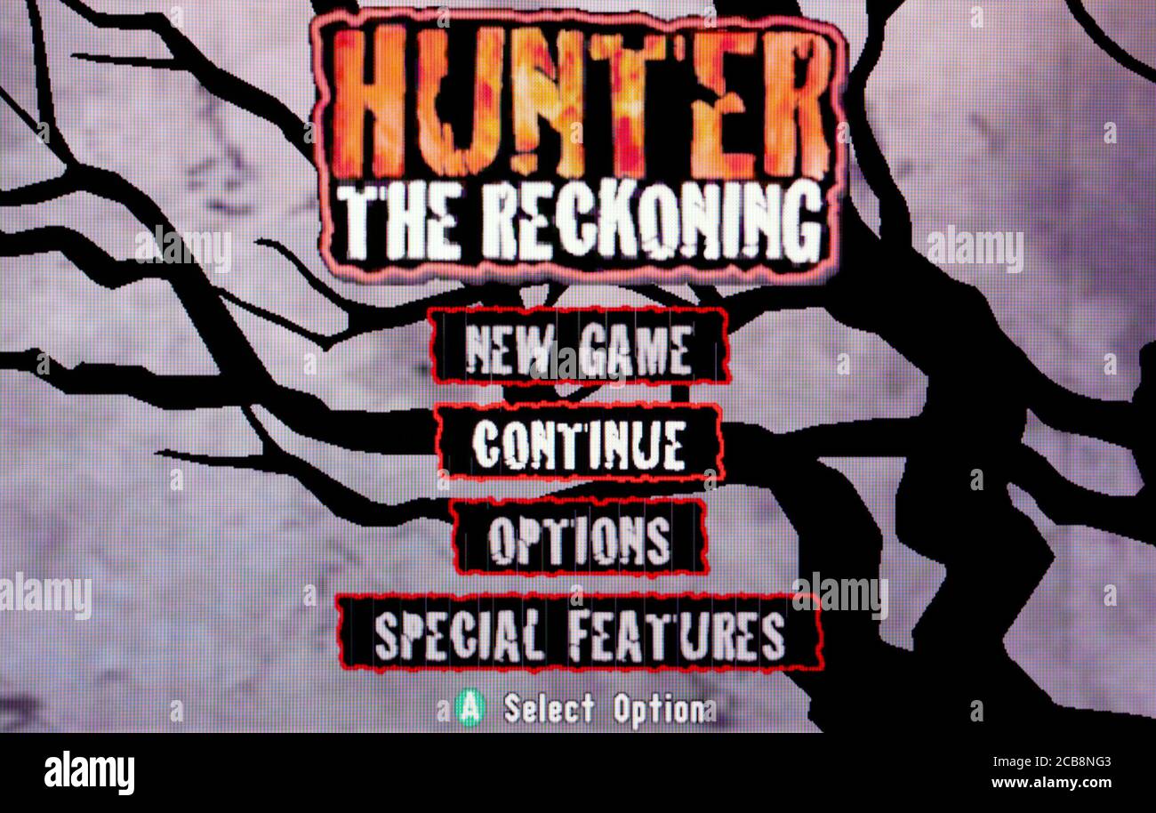 Hunter The Reckoning - Nintendo Gamecube Videogame - usage éditorial uniquement Banque D'Images