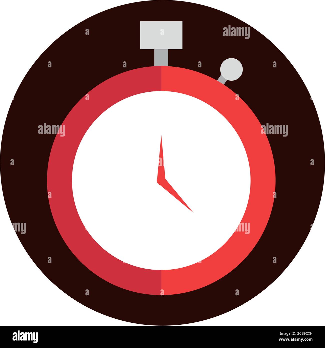 chronomètre instrument de mesure de temps bloc sport plat icône vecteur de conception illustration Illustration de Vecteur