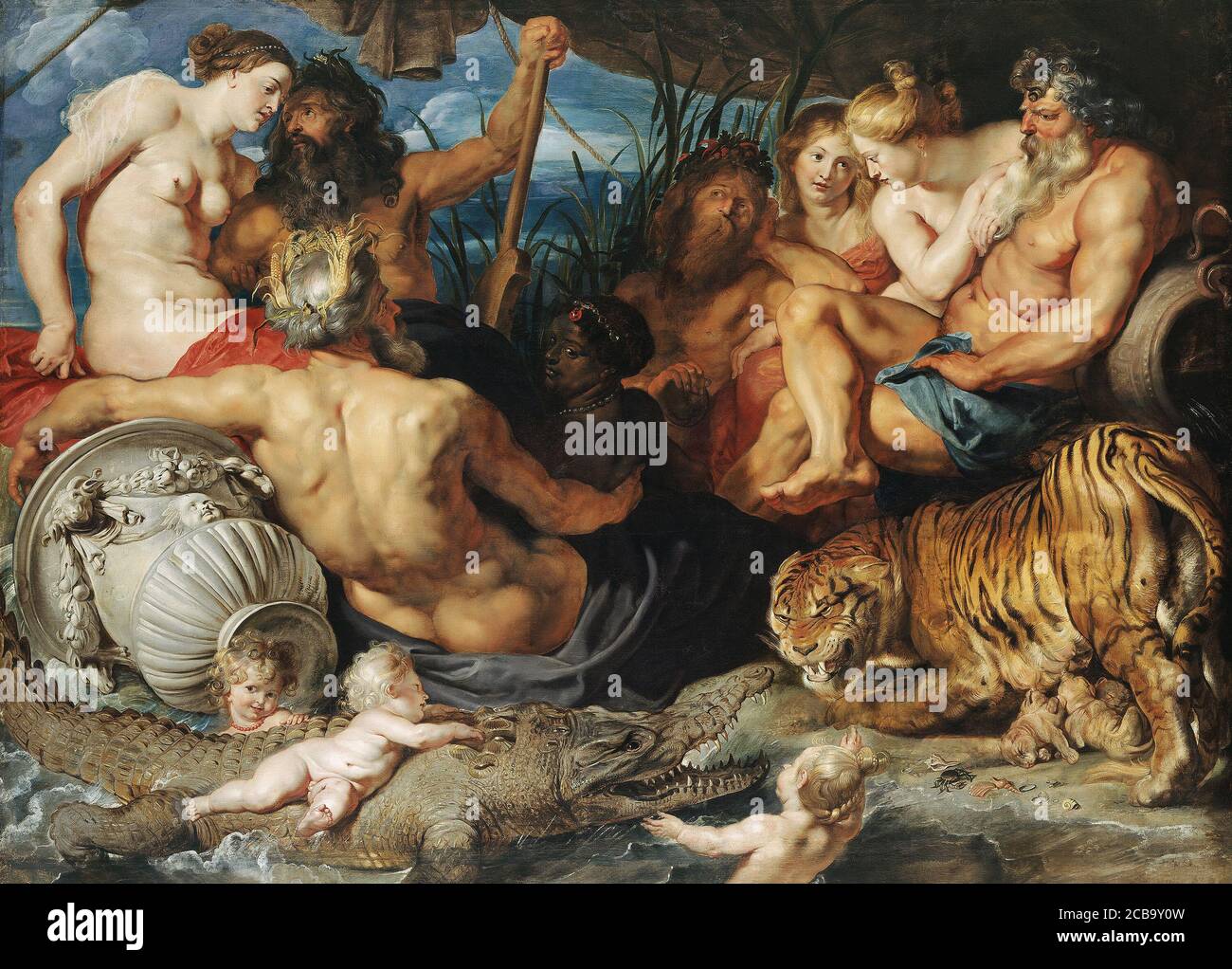 Les quatre rivières du Paradis par Peter Paul Rubens 1615. Musée d'histoire de l'art à Vienne, Autriche Banque D'Images