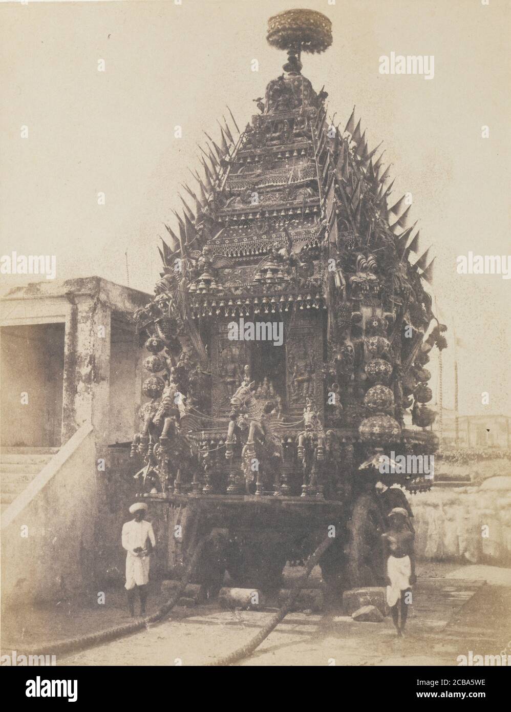 Juggernaut car, Madras, 1850. Banque D'Images