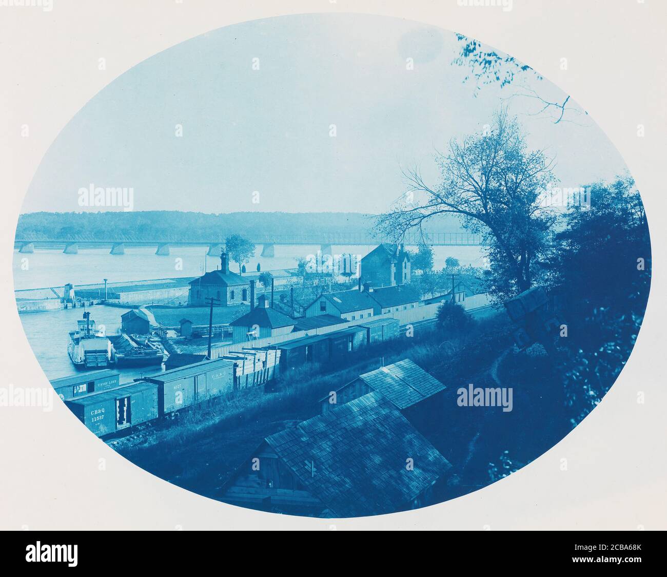 N° 155a. Lower Lock des Moines Rapids Canal, 1891. Banque D'Images