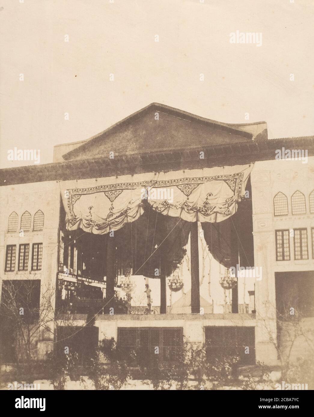 [Salle du trône de Peacock, Téhéran], 1858. Banque D'Images