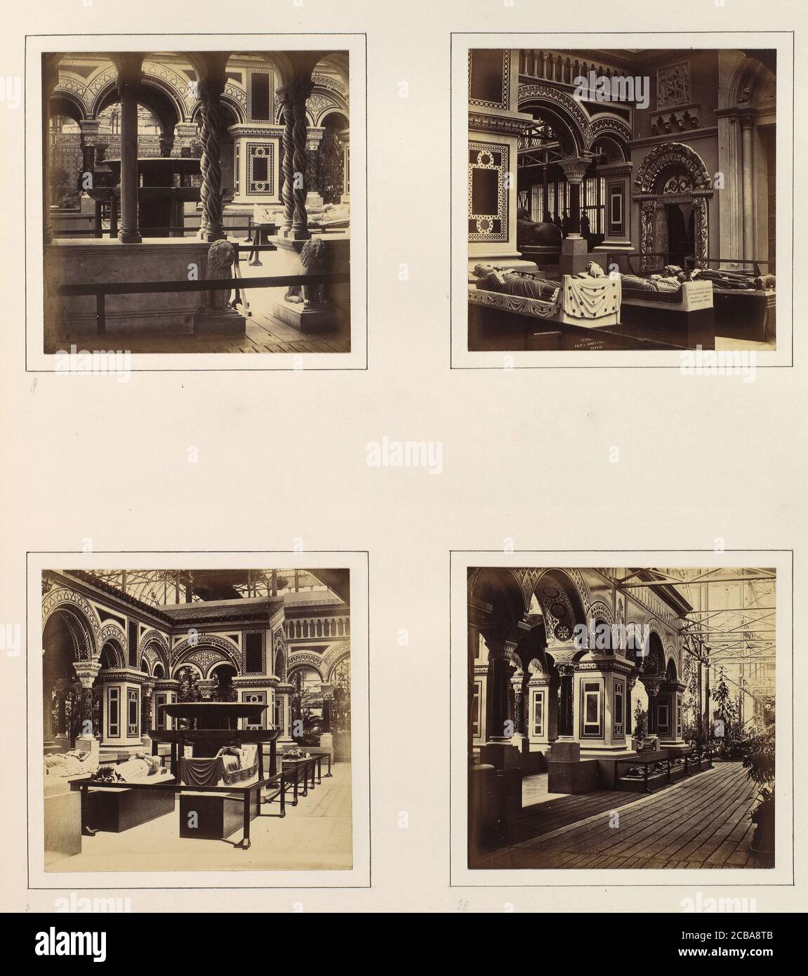 [Vues de la Cour byzantine avec effigies royales], ca. 1859. Banque D'Images