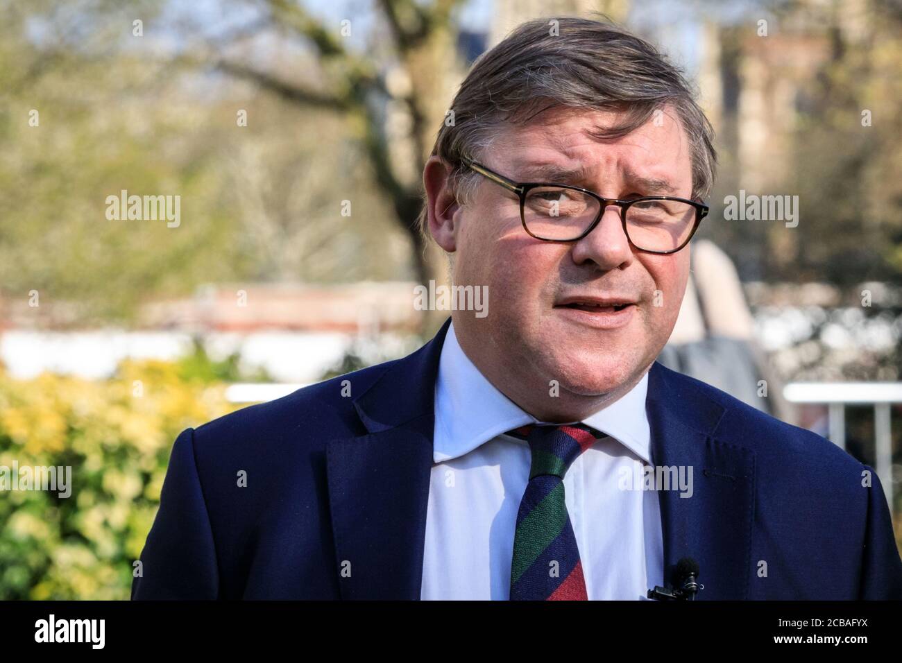 Mark Francois, député, politicien du Parti conservateur, ancien ministre, député, président du Groupe européen de recherche, Westminster, Londres Banque D'Images