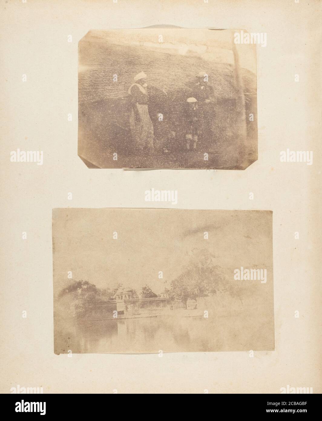 Porteur, Little Marlin, Self [Captain Hill], jardin, Umwalla; Tank, Umwalla City, 1850. Banque D'Images