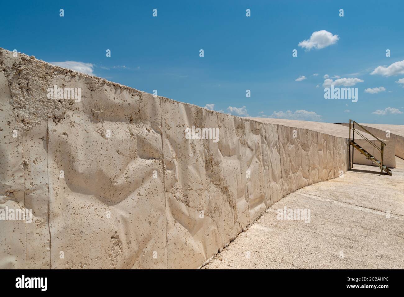 il Cretto di Burri, la più grande opéra d'arte a cielo aperto en italie, Alberto Burri, arte ambientale, Gibellina vecchia terremato del Belice Banque D'Images