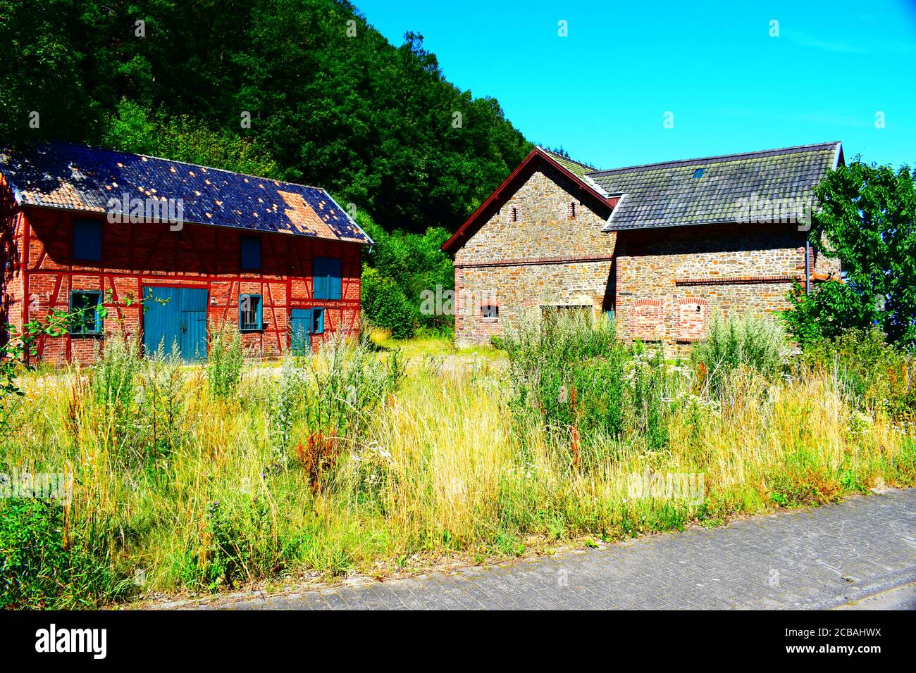 ruine ancienne ferme Banque D'Images