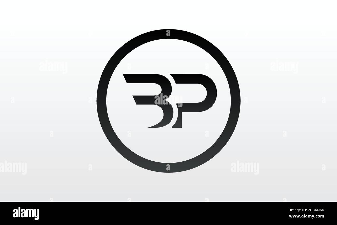 Logo lettre BP initial avec modèle vectoriel de typographie professionnelle moderne créative. Vecteur de logo Creative Letter BP. Illustration de Vecteur