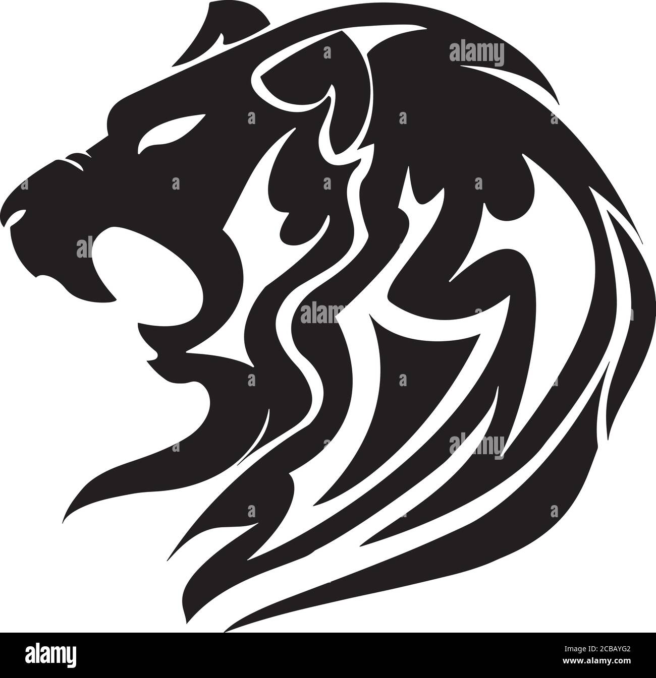 Vector illustration de tête de lion Illustration de Vecteur