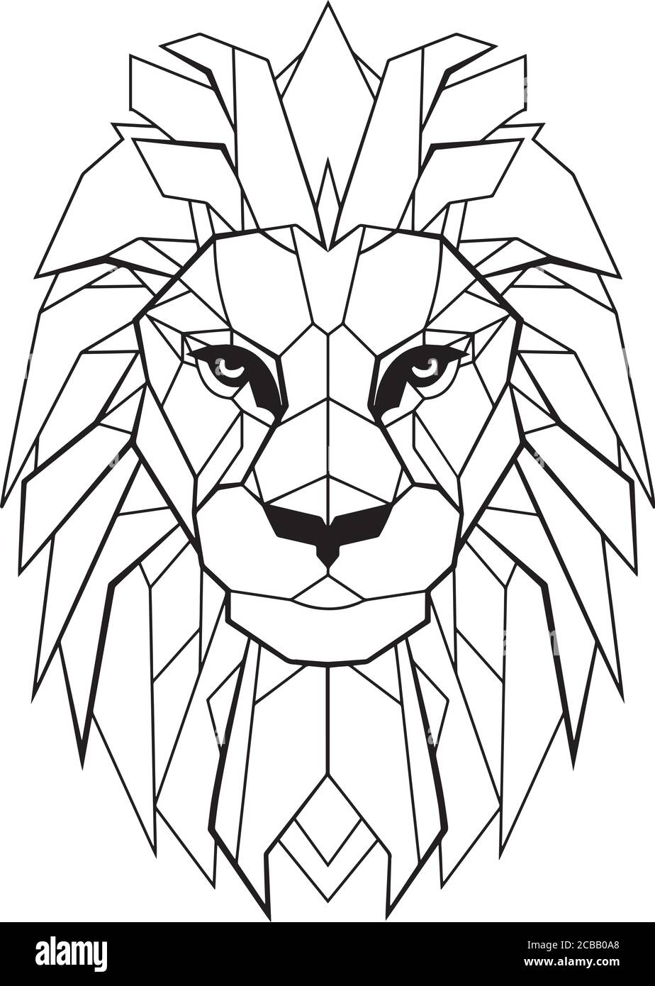 Vector illustration de tête de lion Illustration de Vecteur