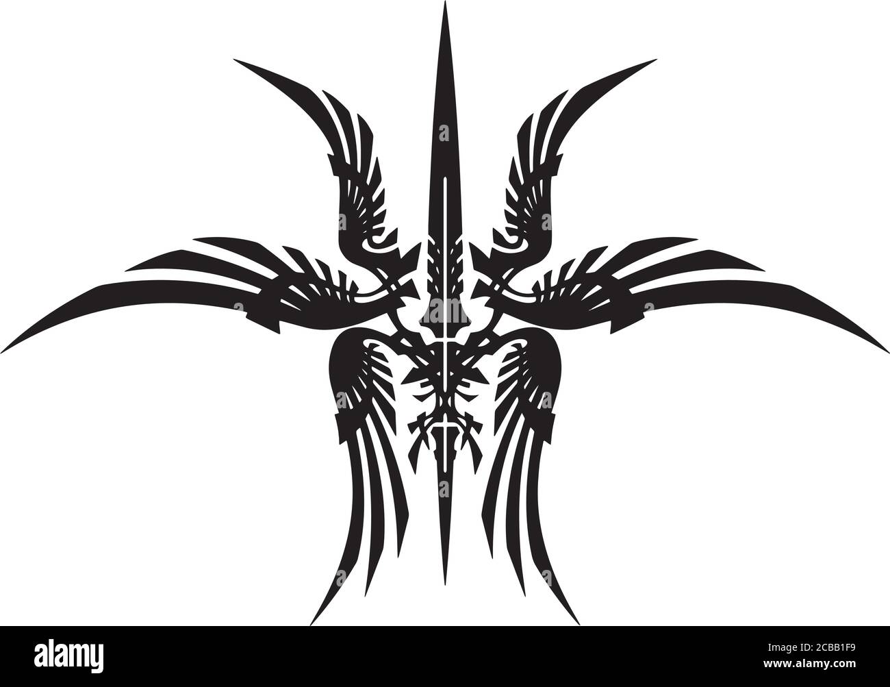 Illustration vectorielle du tatouage tribal Illustration de Vecteur