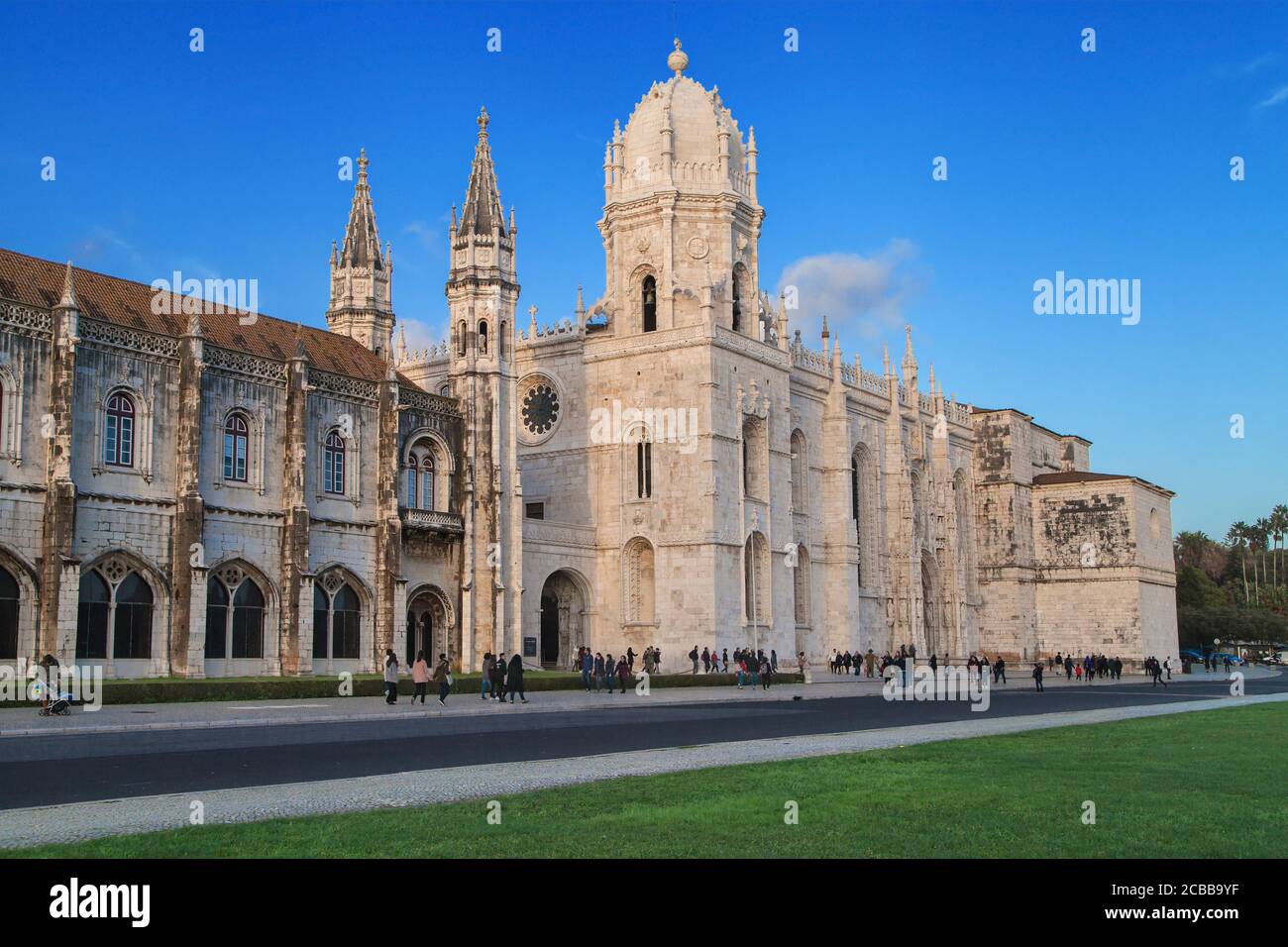 Lisbonne, Portugal - 22 décembre 2019 : Monastère de Jeronimos à Belem, Lisbonne, Portugal. Banque D'Images