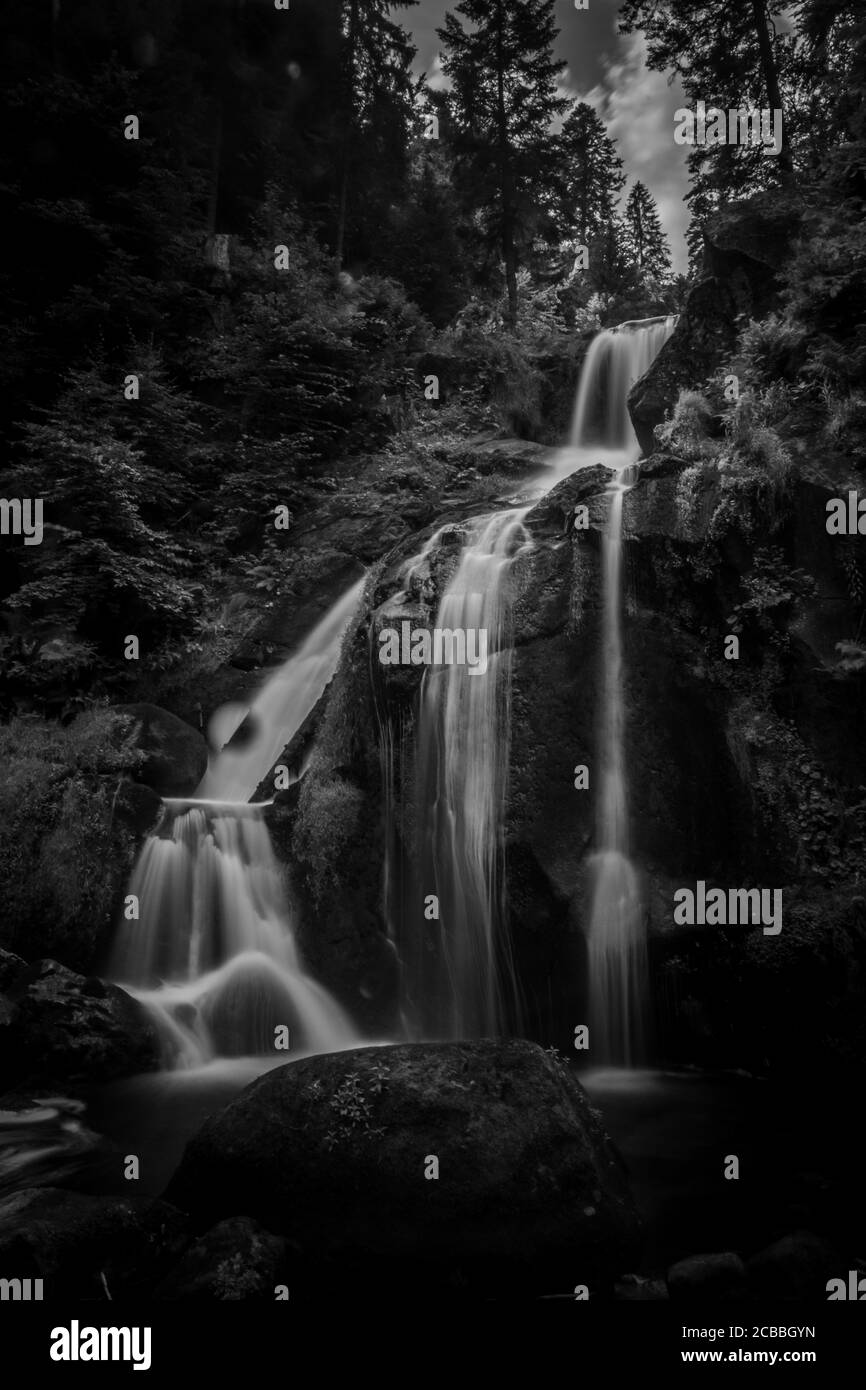 La cascade de Triberg dans la Forêt-Noire, en Allemagne Banque D'Images