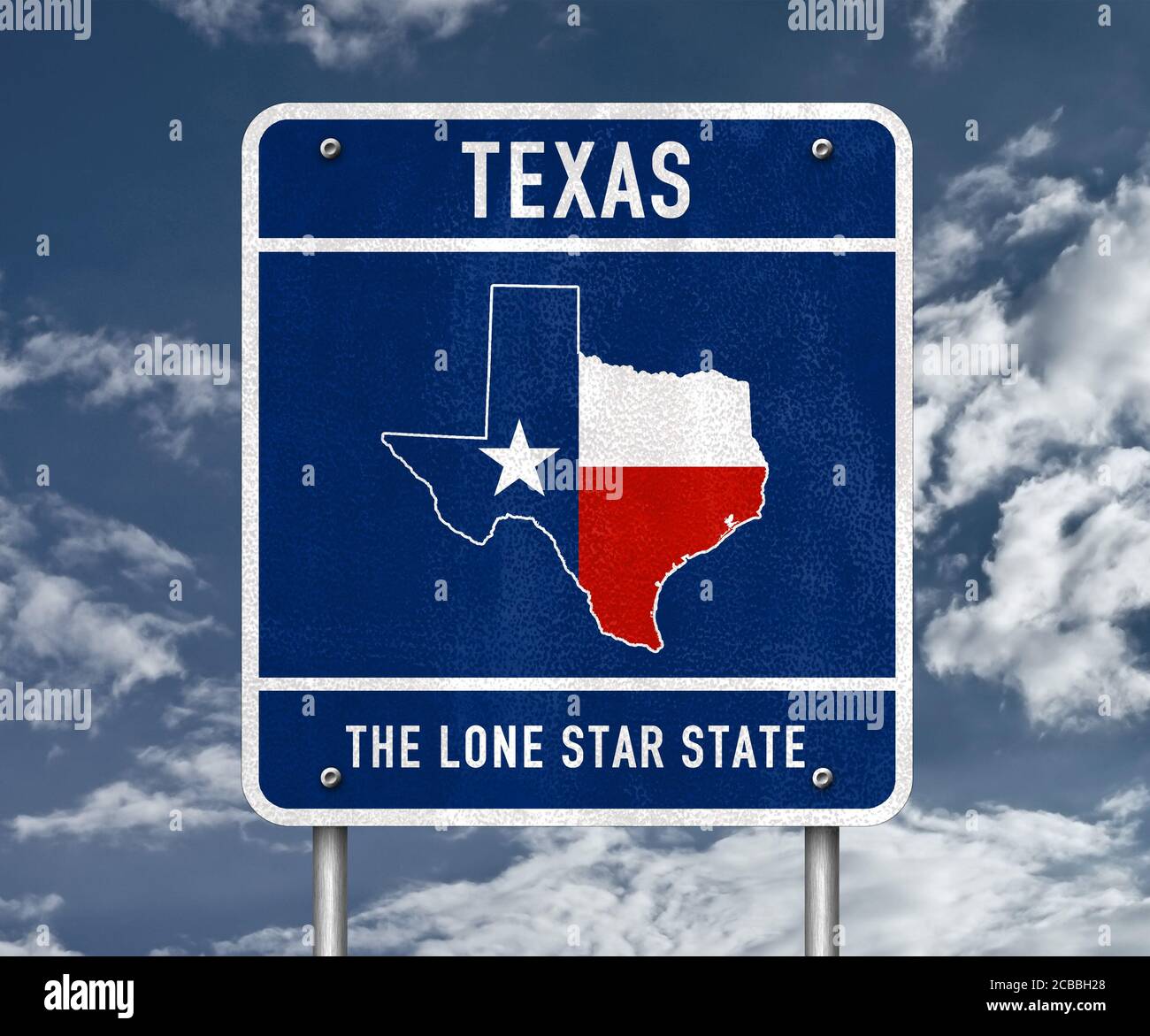 Texas - l'état de l'étoile solitaire Banque D'Images