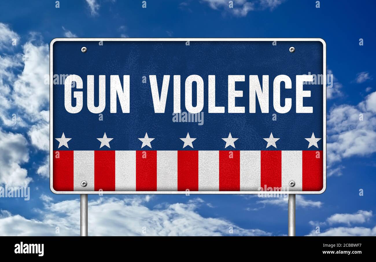 La violence des armes à feu Banque D'Images
