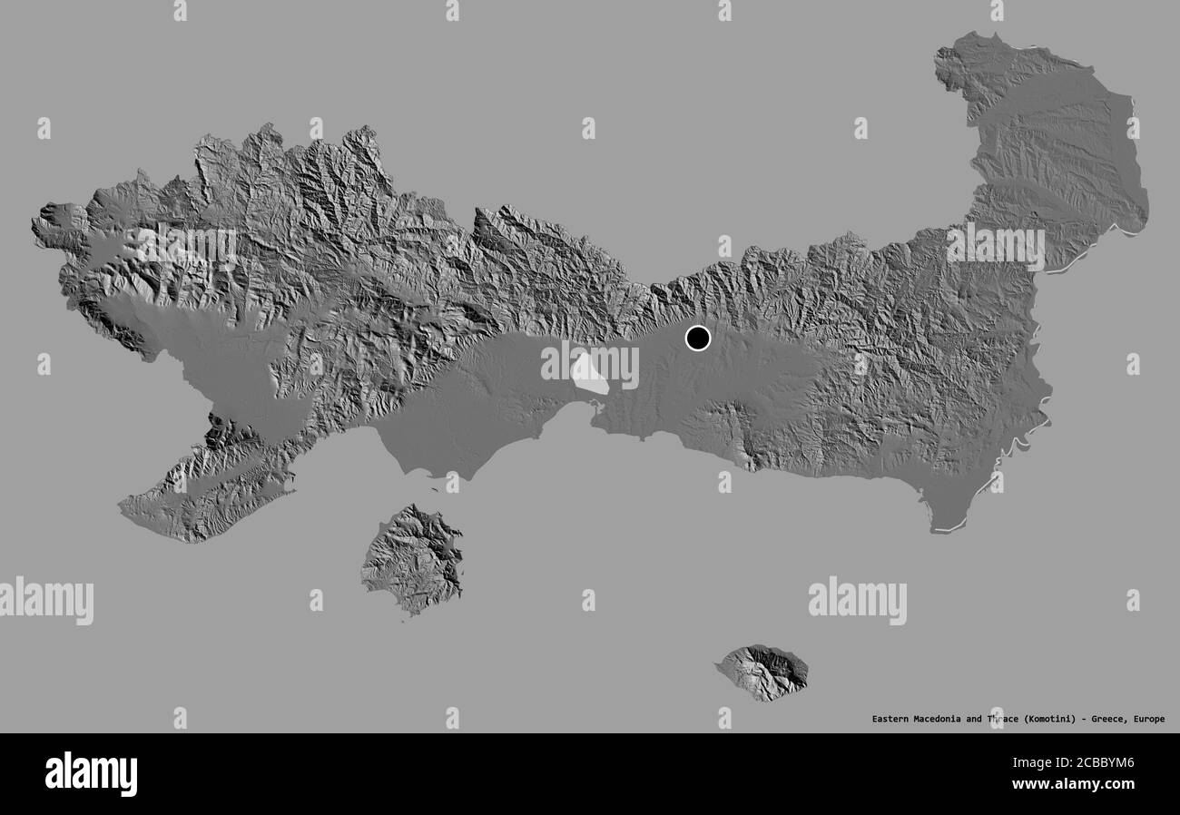 Carte de thrace Banque d'images noir et blanc Alamy