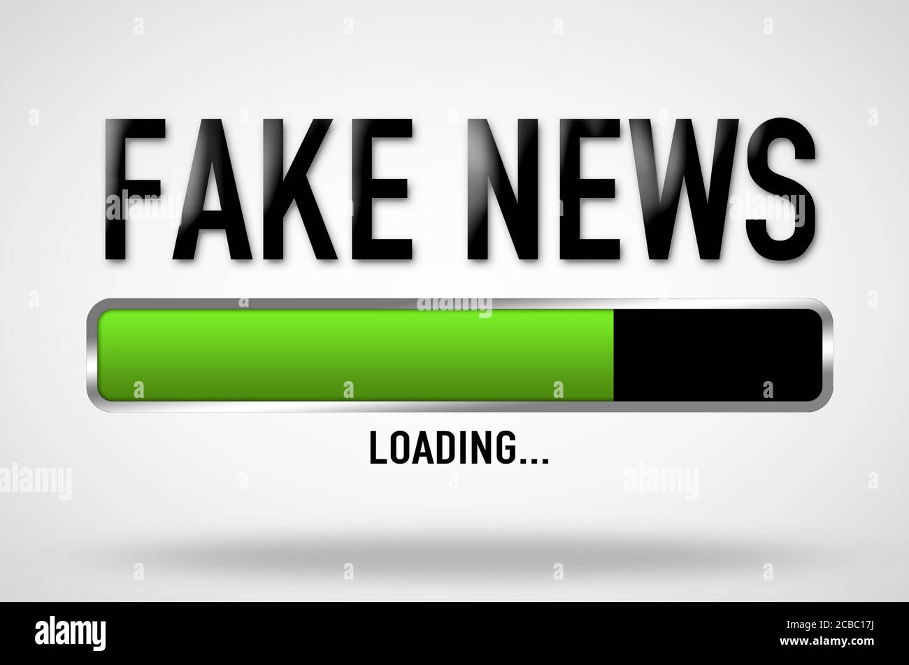 Fake News - barre de chargement Banque D'Images