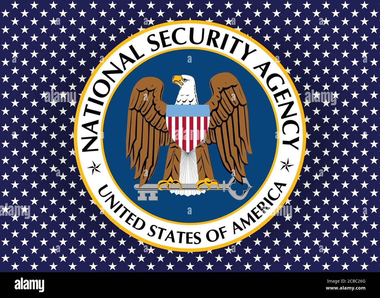 Logo NSA de la National Security Agency Banque D'Images