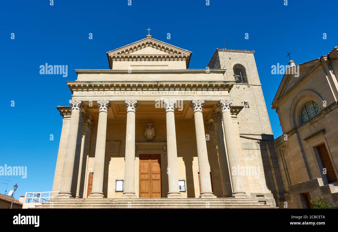 Basilique Saint-Marin à Saint-Marin Banque D'Images