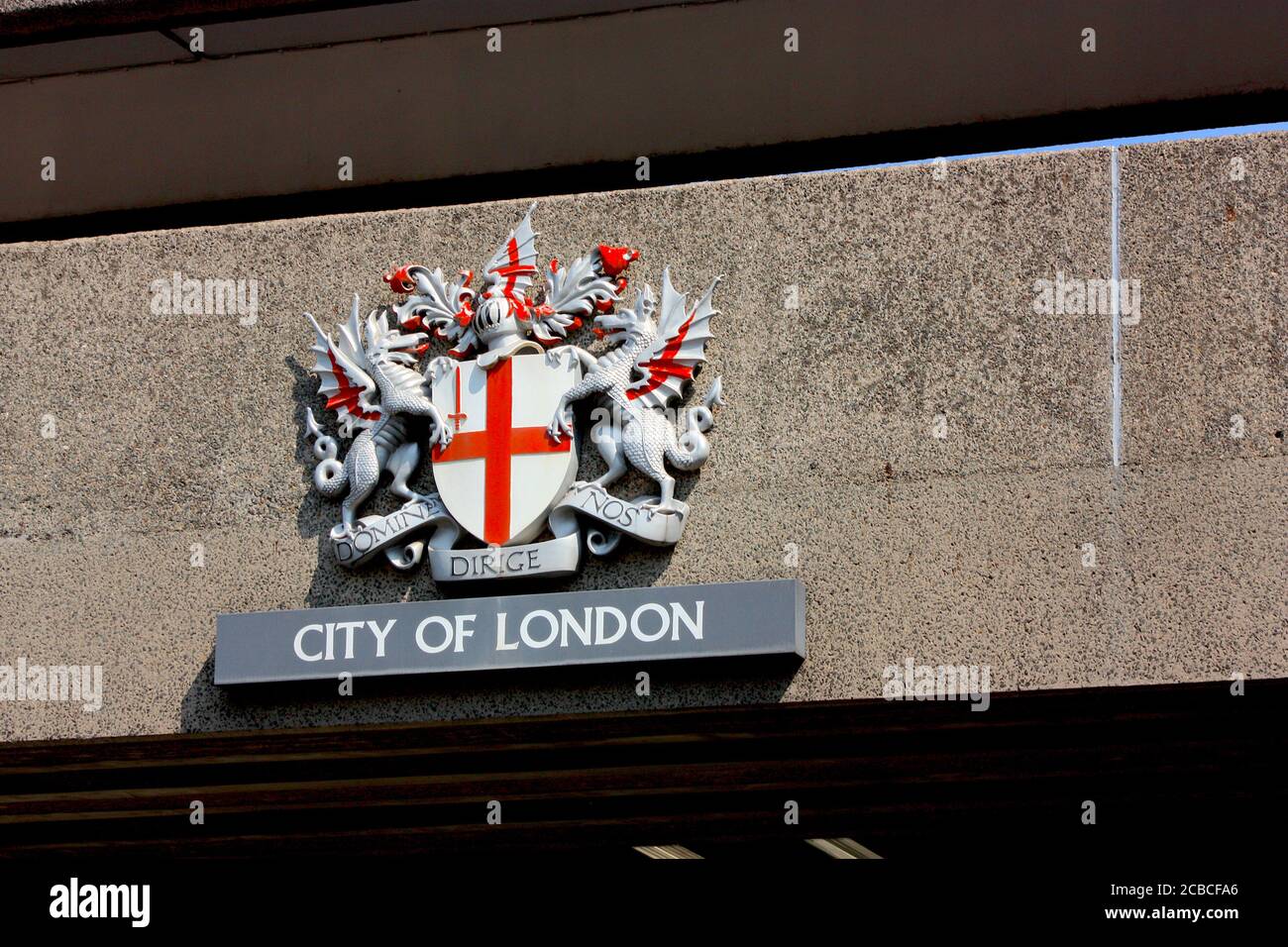 Le blason de la ville de Londres Banque D'Images