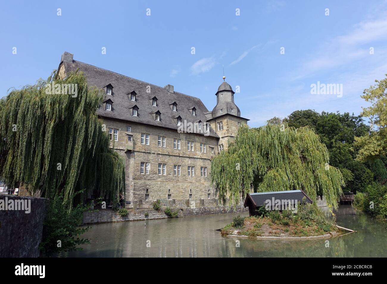 Wasserschloss Erwitte im Renaissance-Stil, Nordrhein-Westfalen, Allemagne Banque D'Images