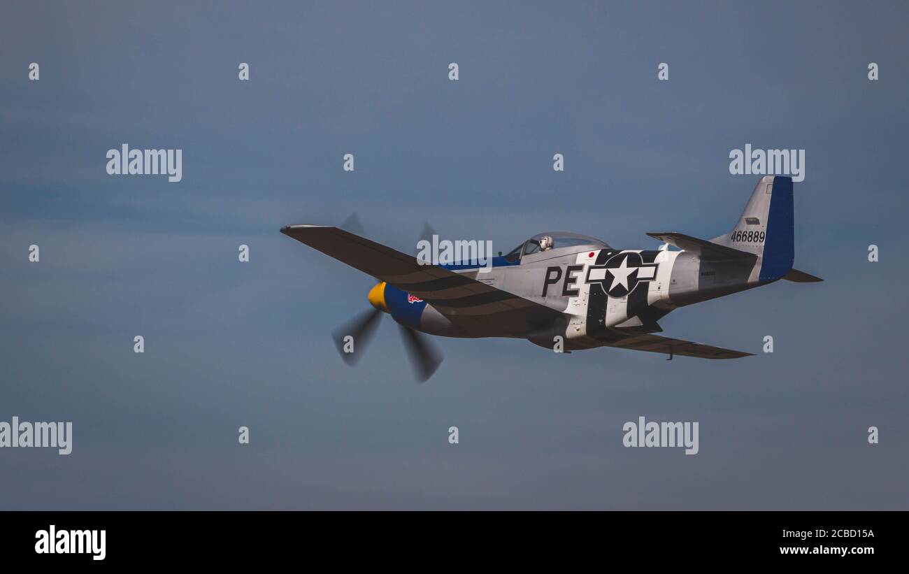 P51 Mustang au salon de l'aéronautique Banque D'Images