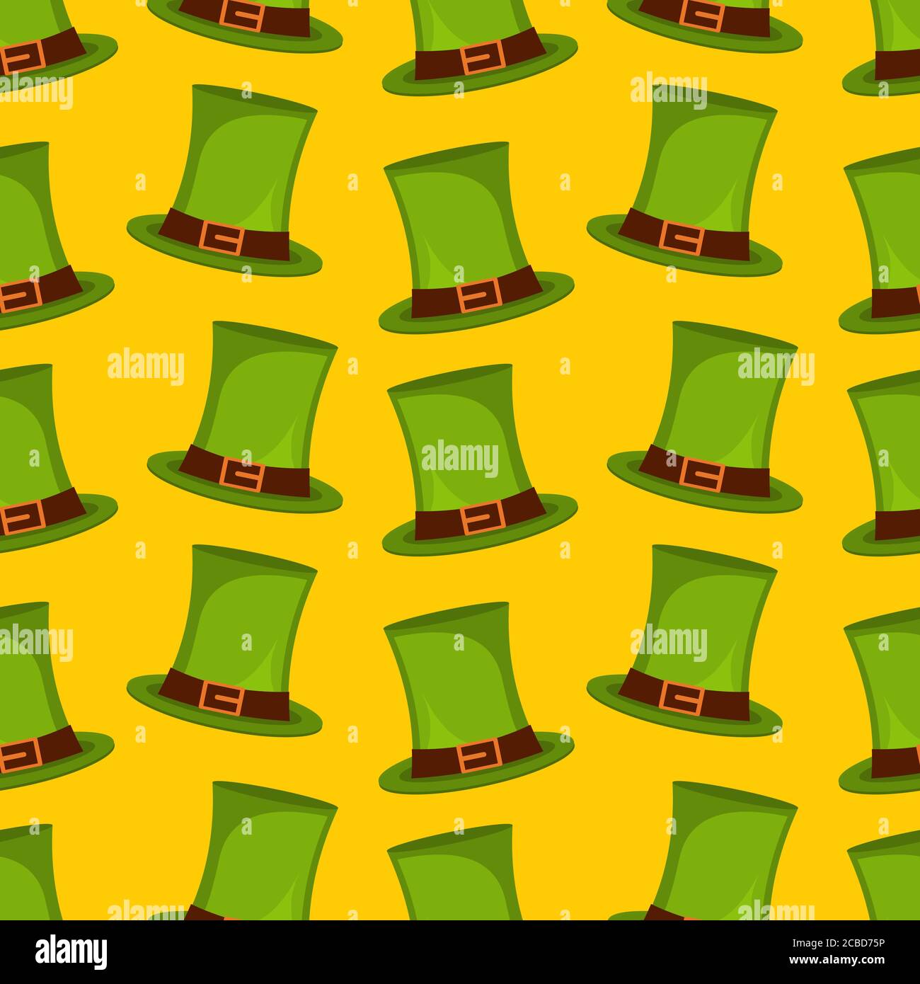t patricks leprechaun chapeau sans couture motif vecteur illustration arrière-plan Illustration de Vecteur