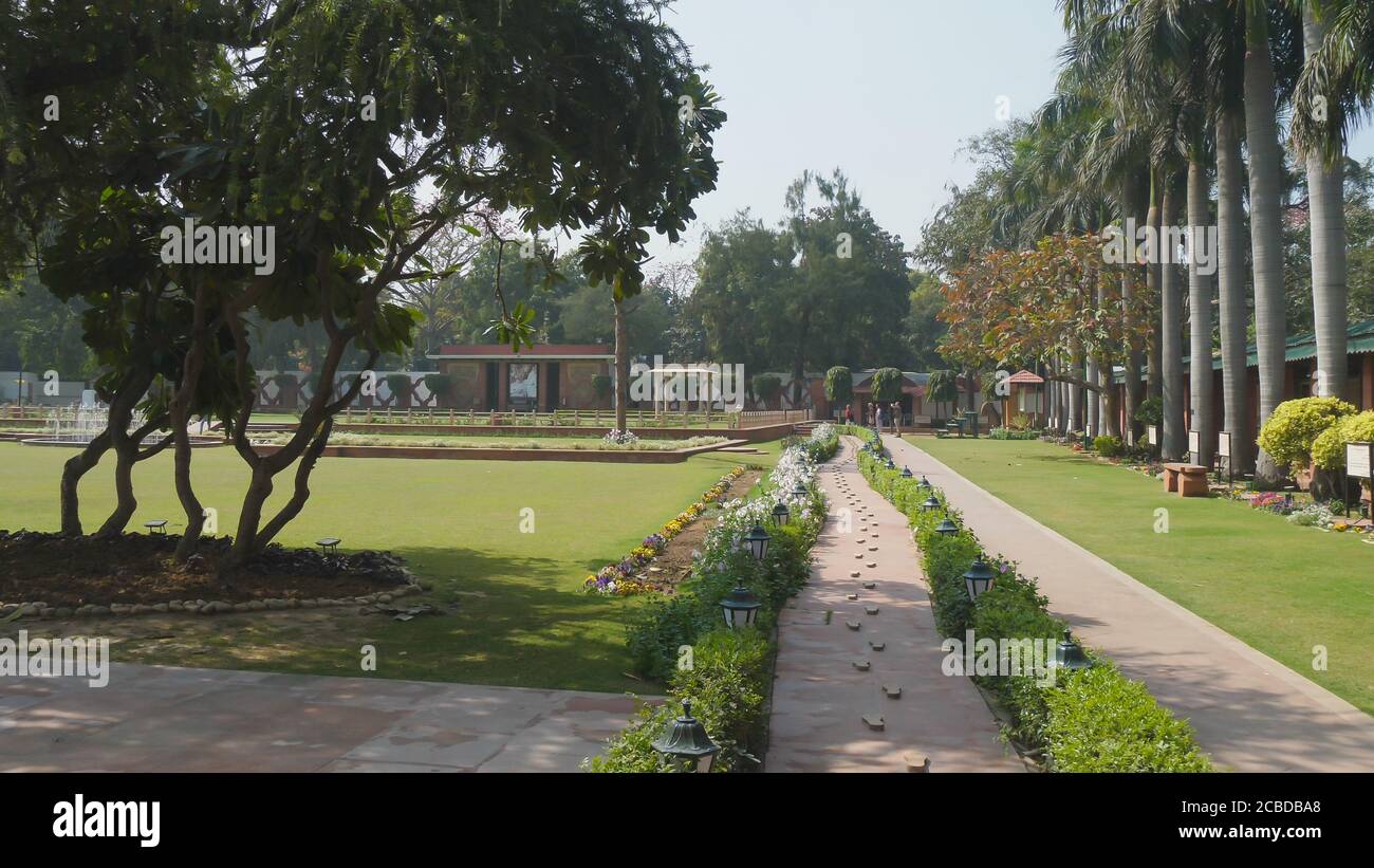 DELHI, INDE - 15 MARS 2019 : marches à la maison de gandhi Banque D'Images