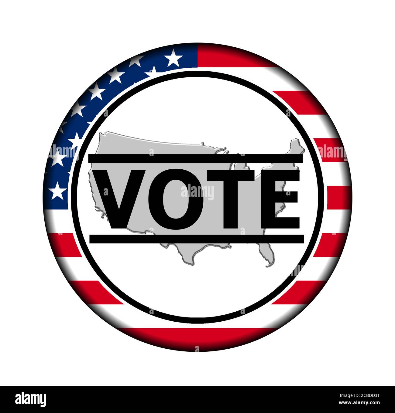 Bouton vote Banque D'Images