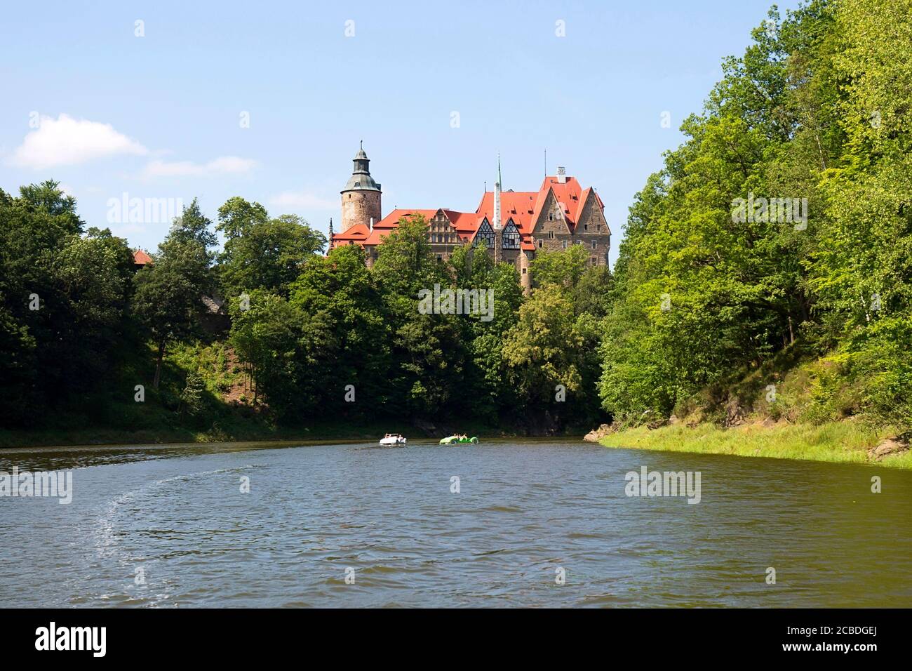 Château de Czocha situé dans la ville de Sucha en Pologne Banque D'Images