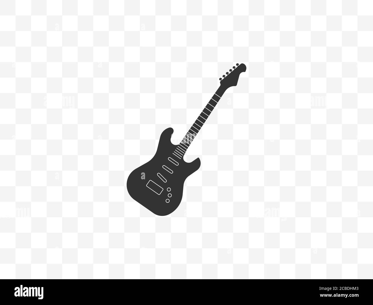 Guitare, instrument, icône de musique. Illustration vectorielle, conception plate. Illustration de Vecteur