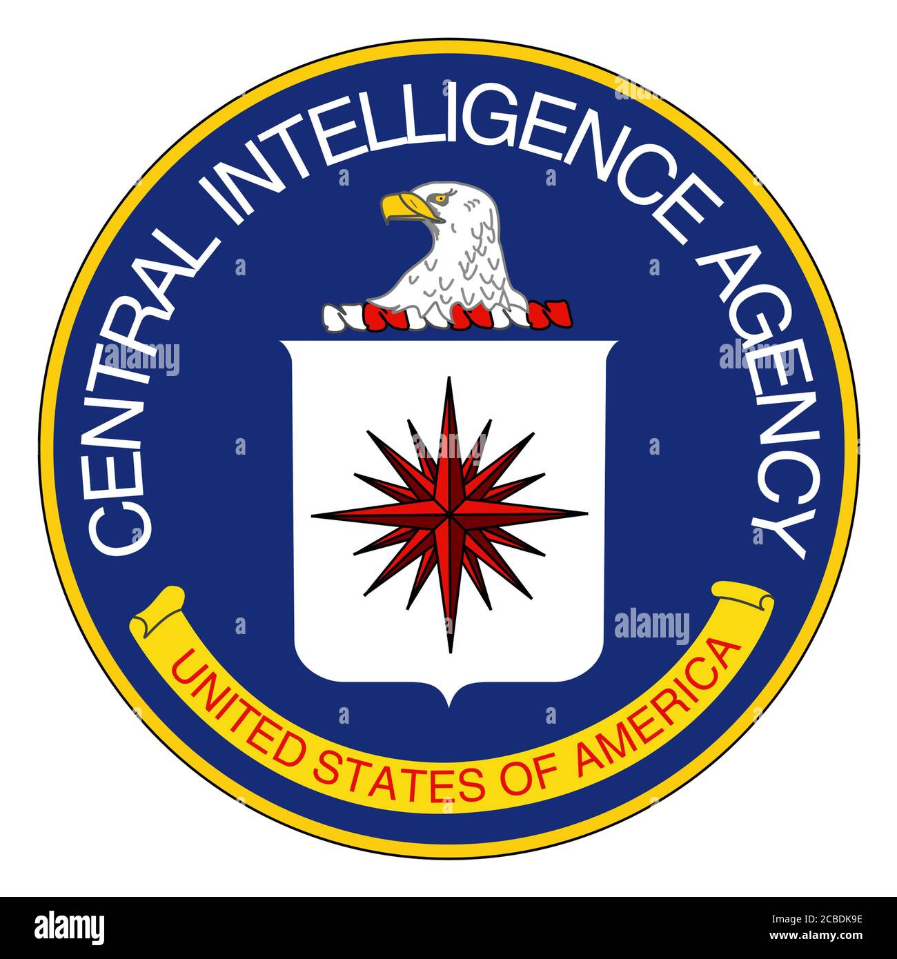CIA - logo de la Central Intelligence Agency Banque D'Images