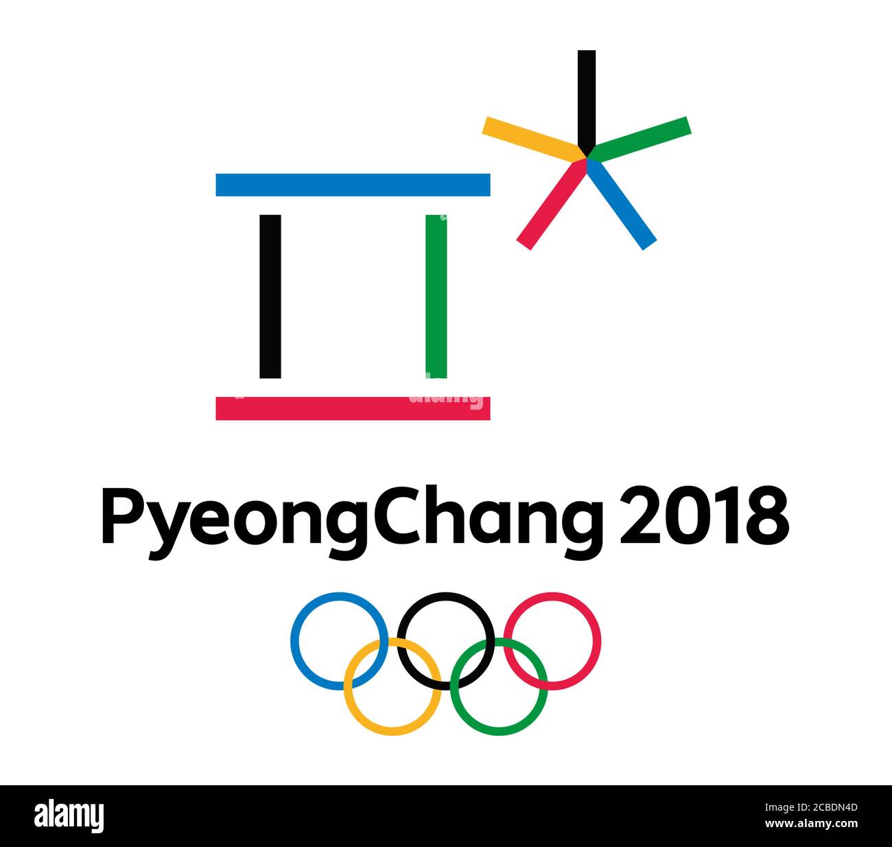 Jeux olympiques d'hiver de PyeongChang 2018 Banque D'Images
