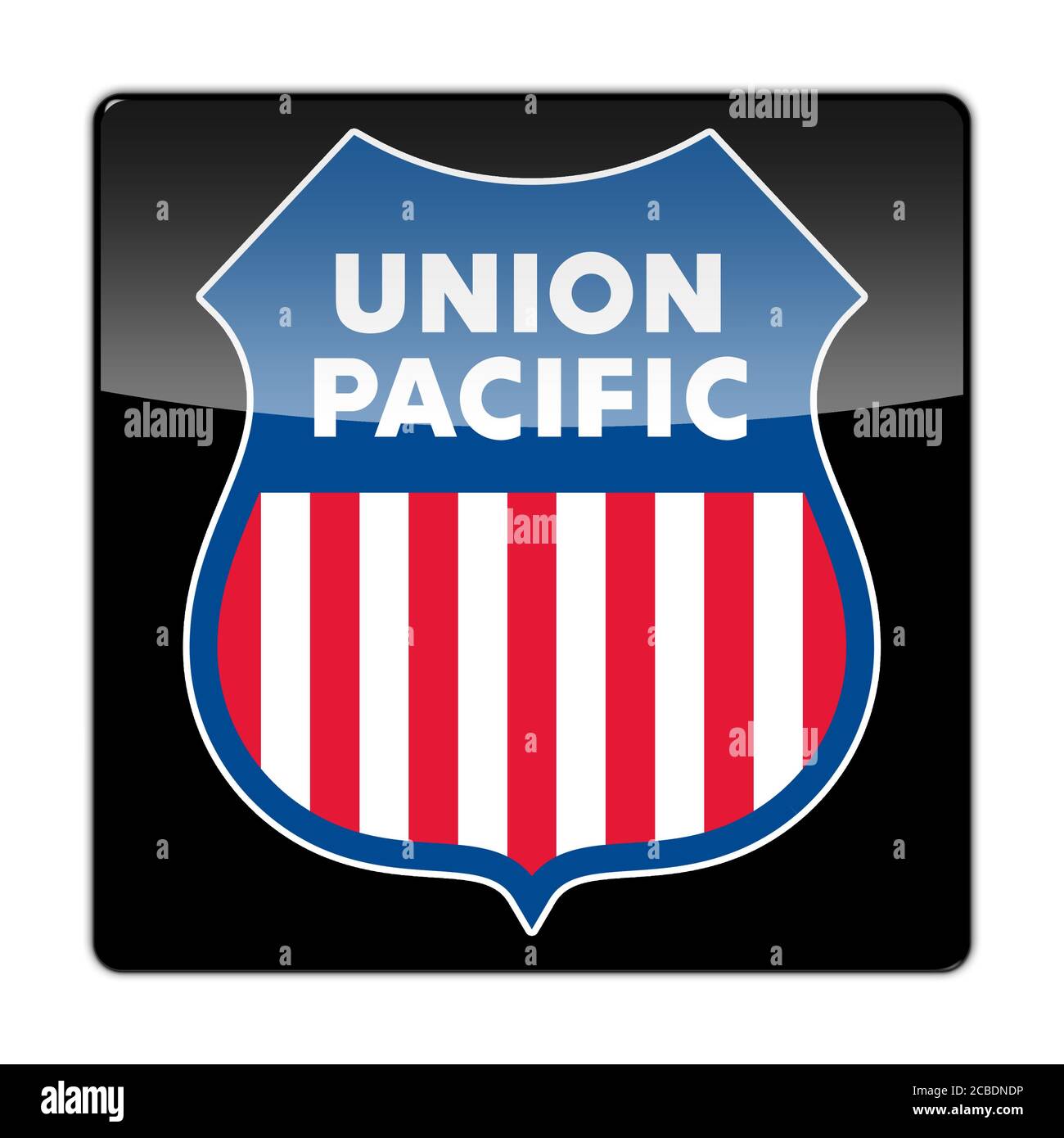 Icône Union Pacific Railroad Banque D'Images